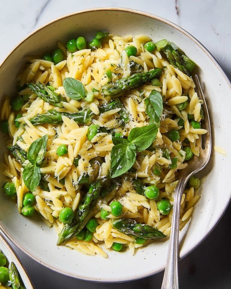 Cheesy Asparagus Orzotto Recipe