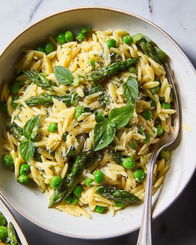 Cheesy Asparagus Orzotto Recipe