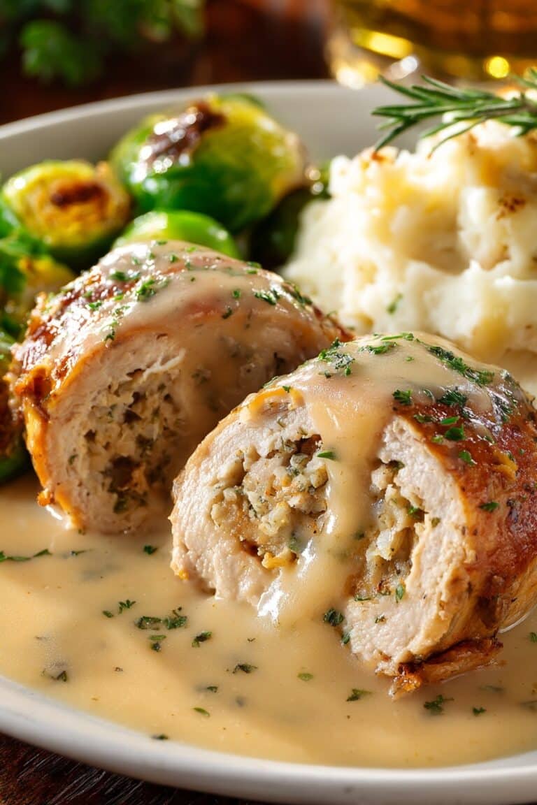 Sweet Apple and Brie Stuffed Chicken Breast Recipe