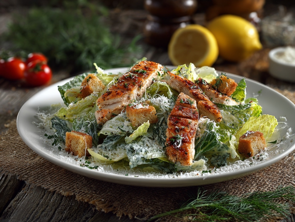 Healthy Greek Yogurt Caesar Salad Dressing Recipe - Recipe Image