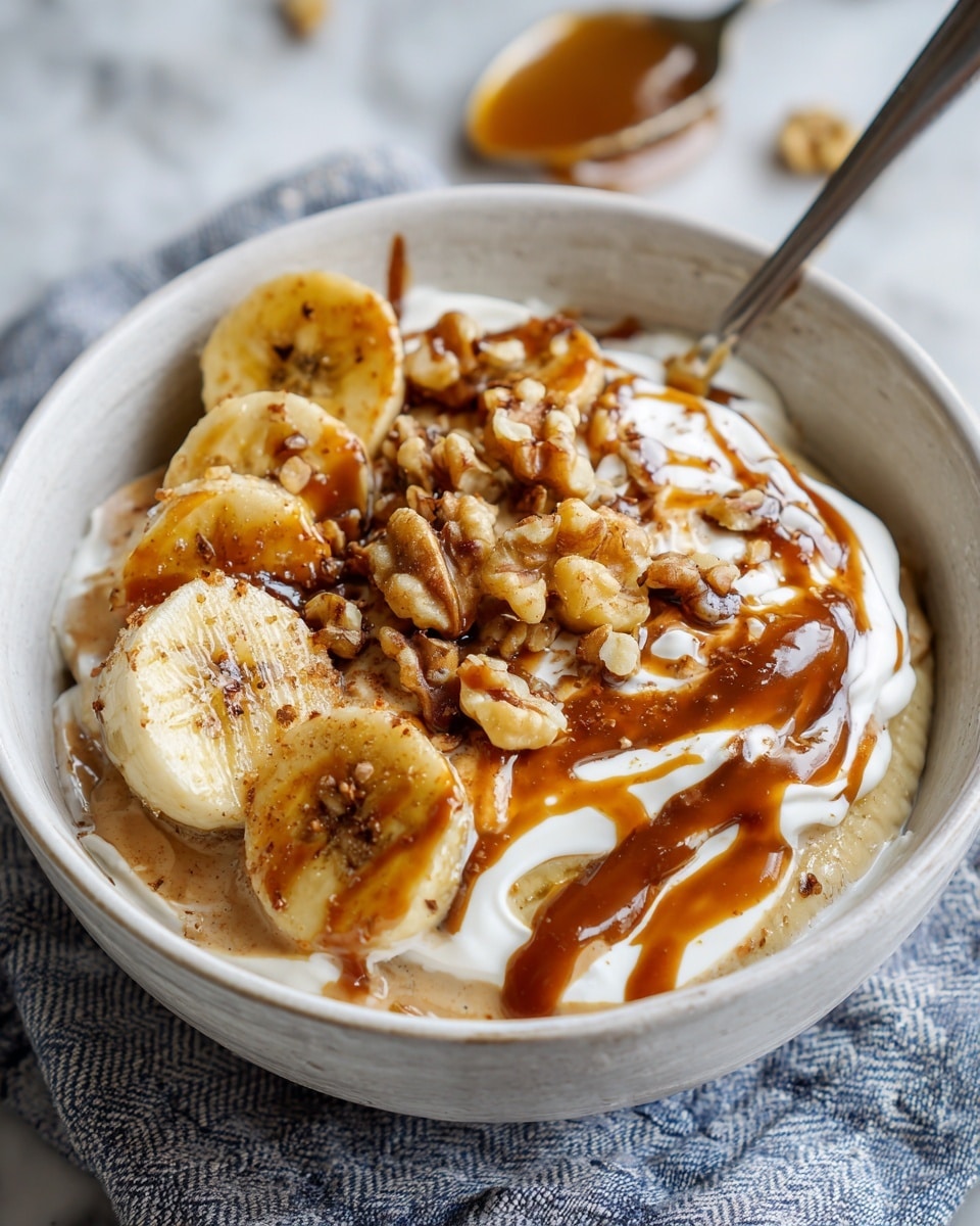 Banana Tahini Salted Caramel Pavlova Recipe - Recipe Image