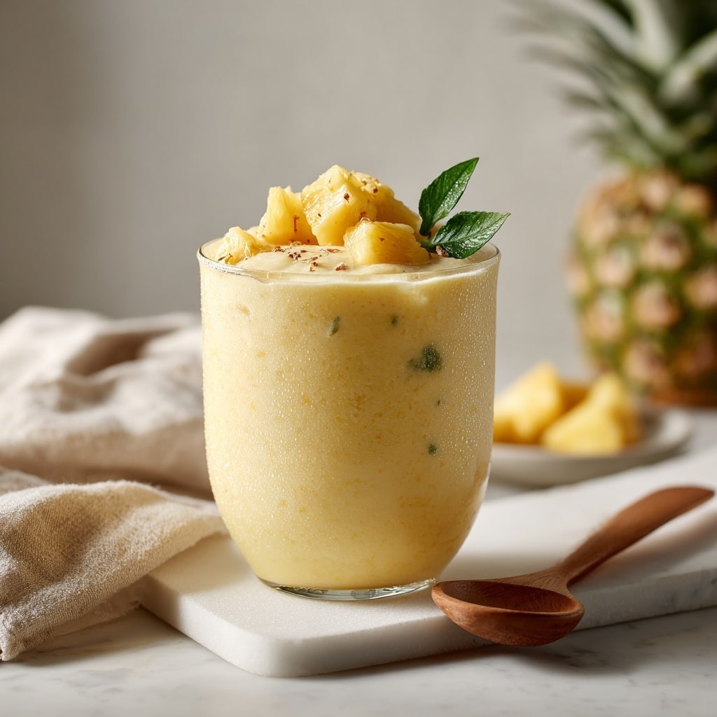 Creamy Pineapple Smoothie Recipe - Recipe Image