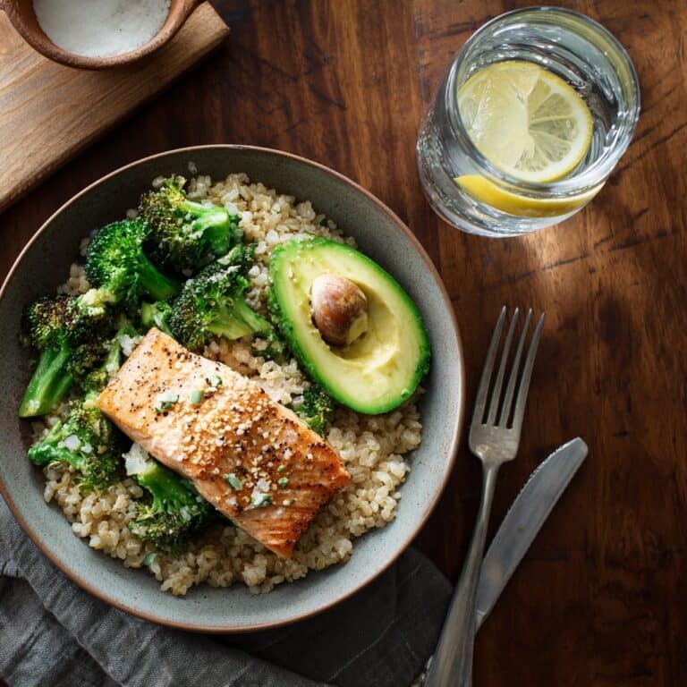 Quinoa Lentil Salmon Salad Recipe