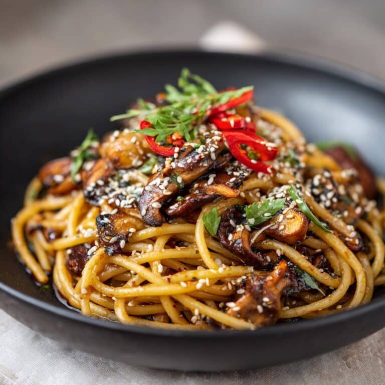 Creamy Jajangmyeon (Korean Black Bean Noodles) Recipe