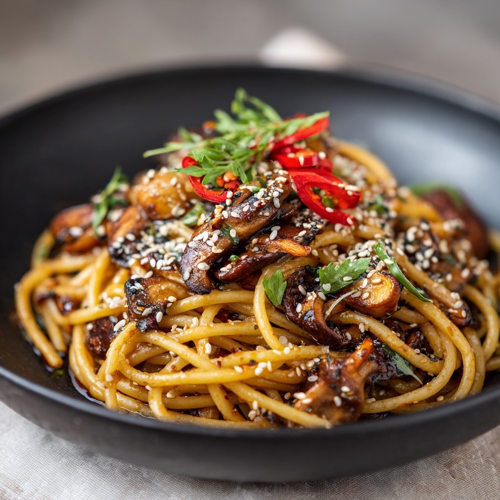 Creamy Jajangmyeon (Korean Black Bean Noodles) Recipe