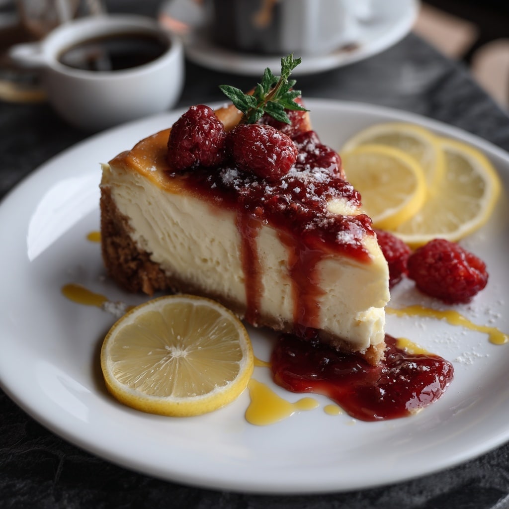 Raspberry Lemon Cheesecake Recipe - Recipe Image