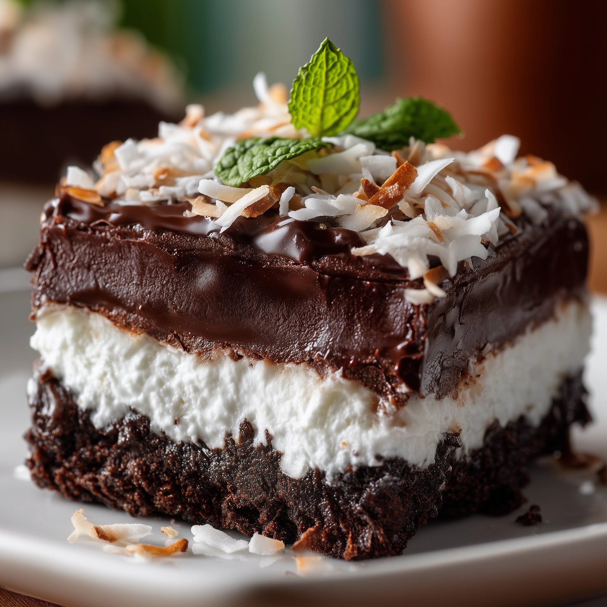 Coconut Cream Brownies Recipe - Recipe Image
