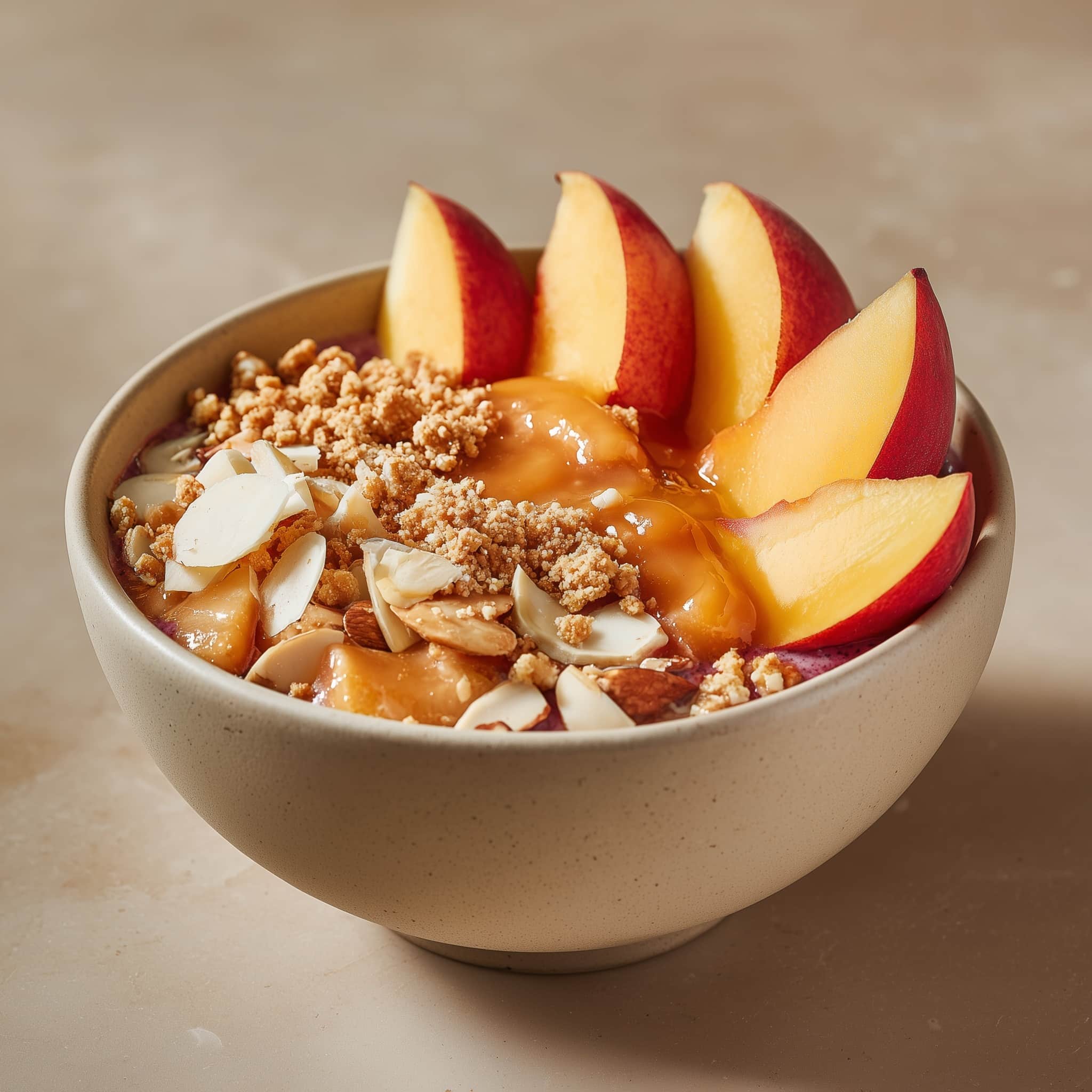 Peach Cobbler Overnight Oats Recipe