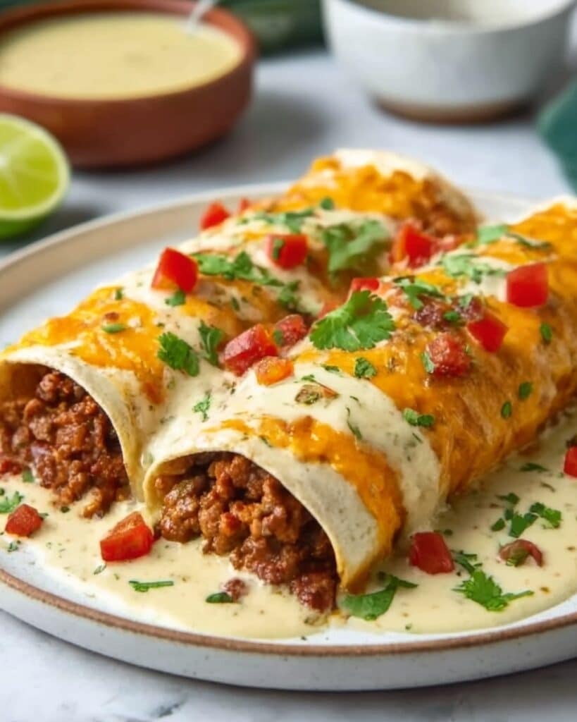 Jalapeño Popper Cheesy Chicken Enchiladas Recipe
