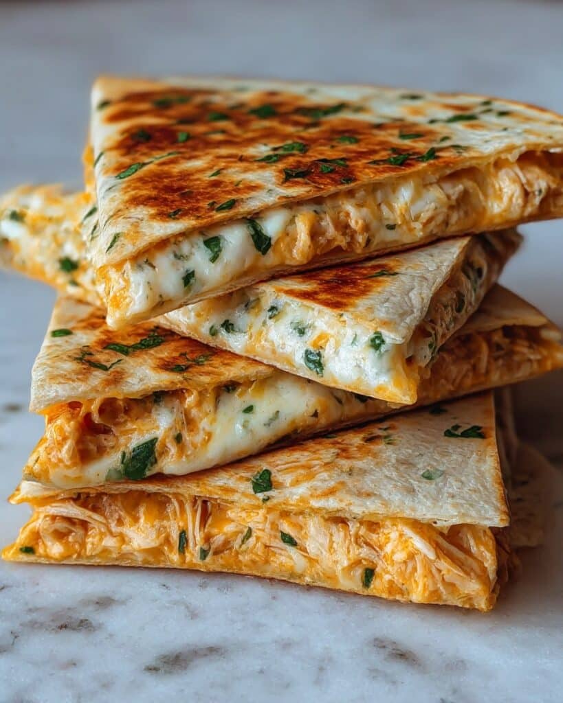 High Protein Chicken Ranch Quesadilla: Crispy, Creamy, Low Carb Recipe