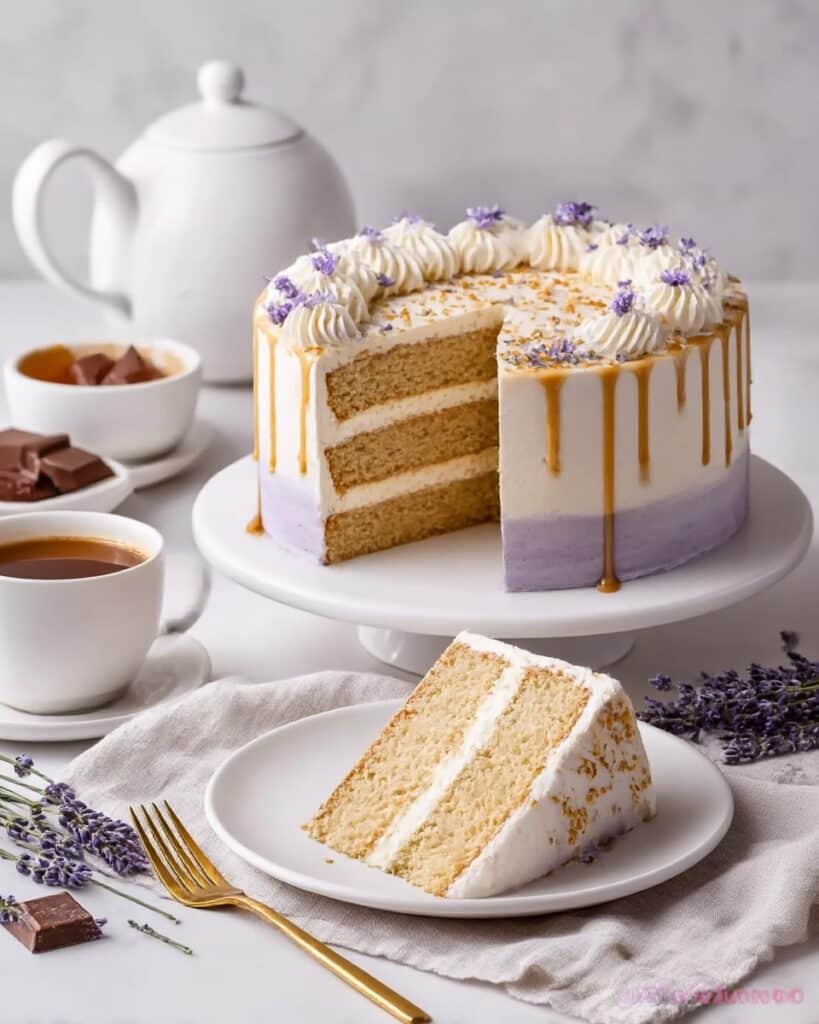 London Fog Cake with Earl Grey & Lavender Recipe