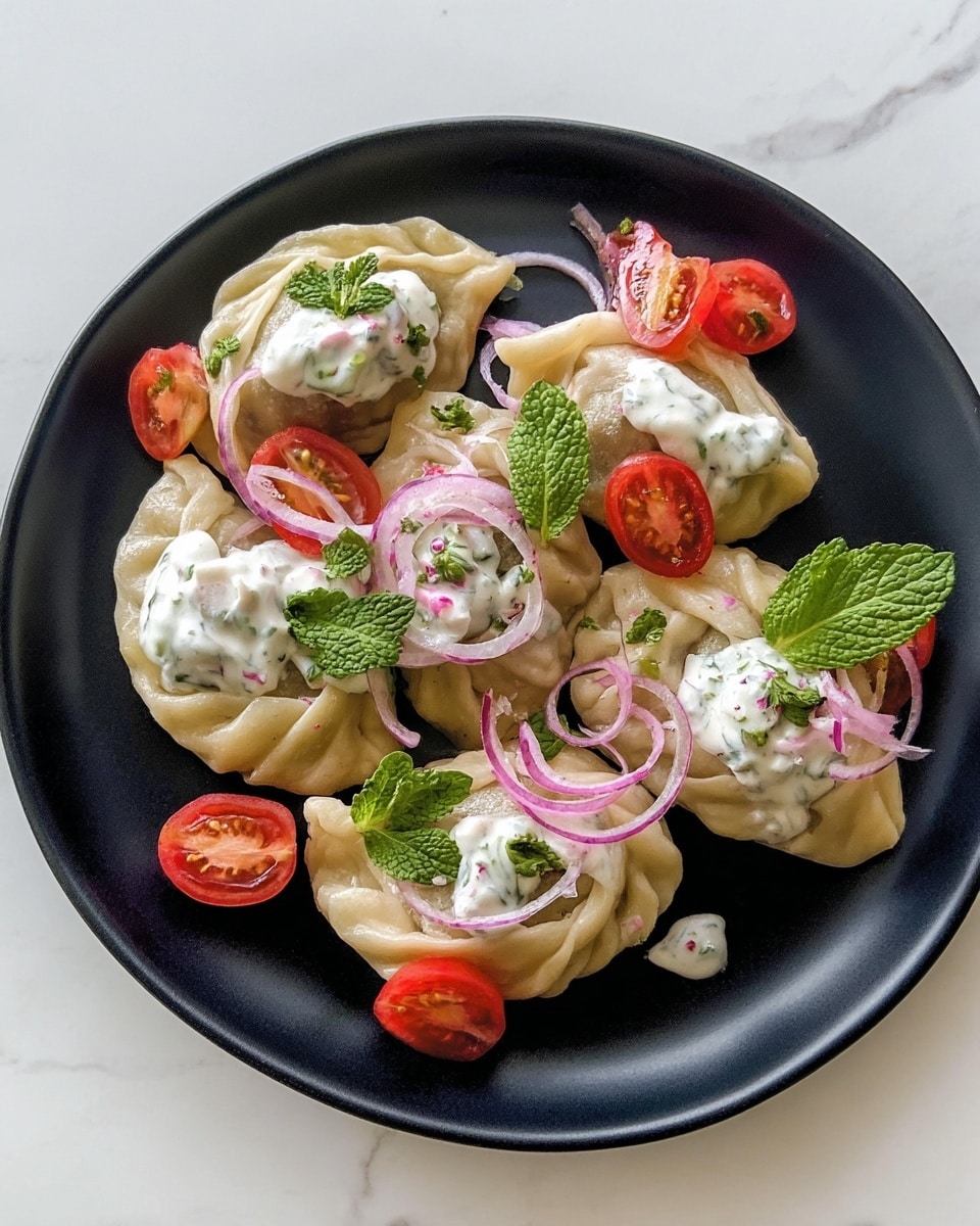 Gyros-Inspired Beef and Feta Dumplings with Tzatziki Recipe - Recipe Image