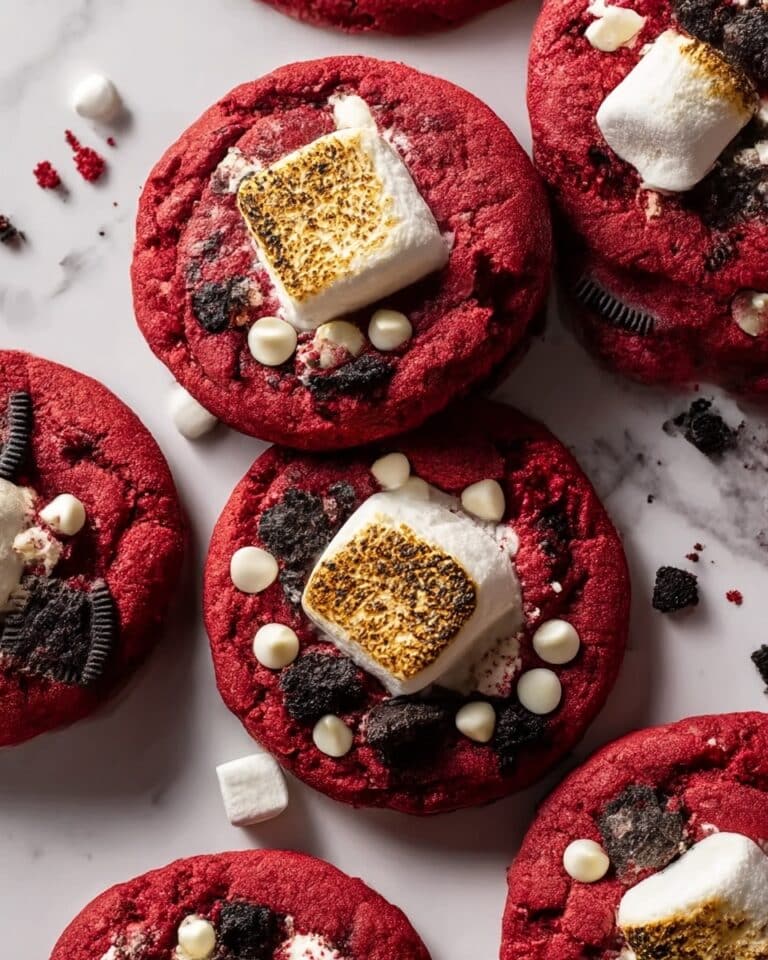 Classic Red Velvet S’mores Cookies Recipe