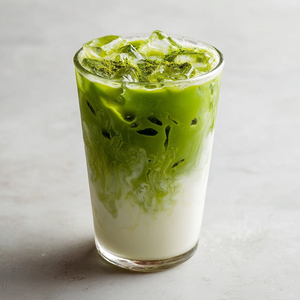 Salted Maple Matcha Latte (Iced) Recipe - Recipe Image