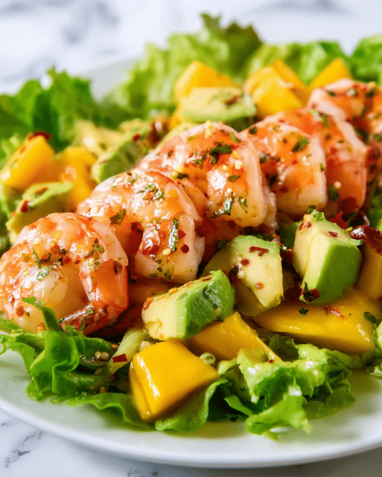 Prawn Mango and Avocado Salad with Noodles Recipe