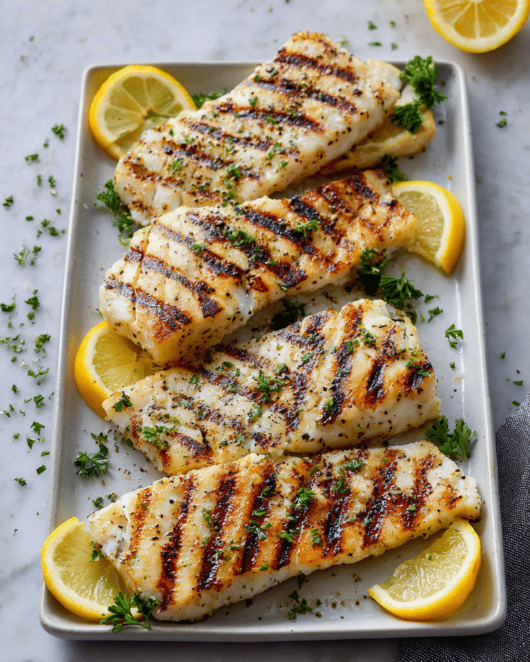Grilled Lemon Garlic Tilapia Recipe