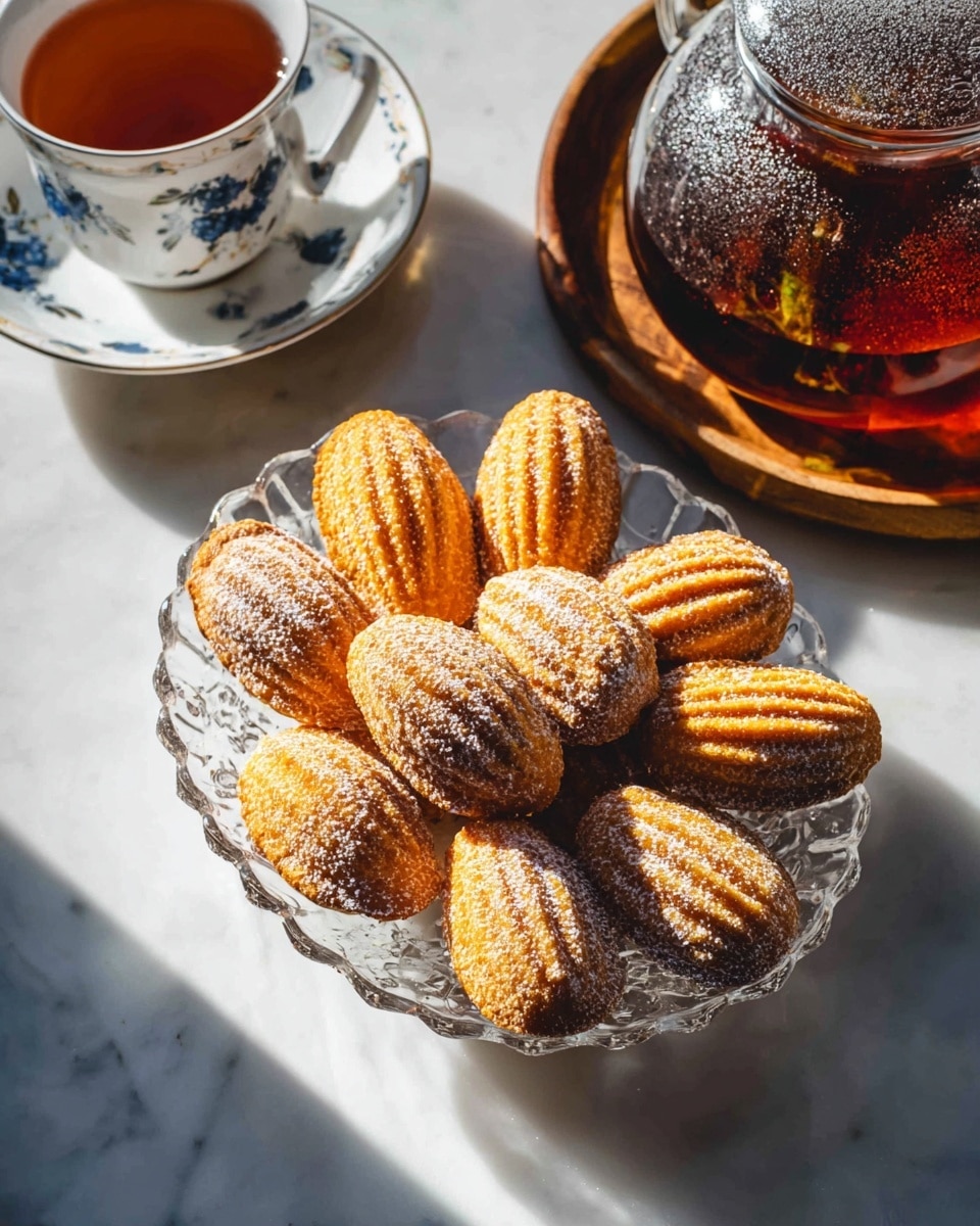 Lemon Earl Grey Madeleines with Lemon Curd Filling Recipe - Recipe Image