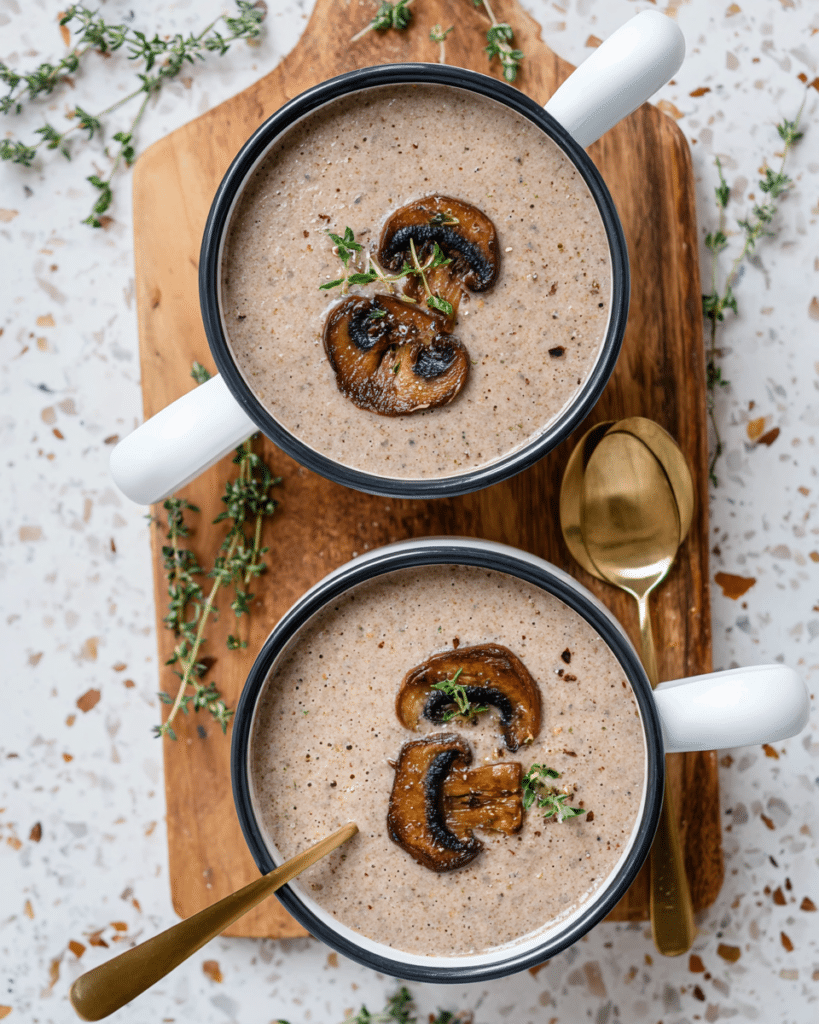 Healthy Mushroom Soup Without Cream Recipe