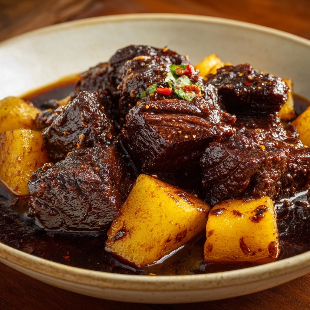 Easy Miso Ginger Braised Short Ribs Recipe - Recipe Image