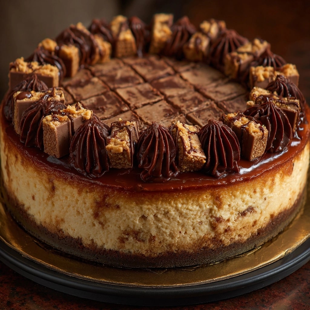 No-Bake German Chocolate Cheesecake Recipe - Recipe Image