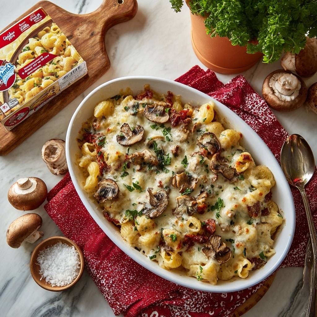 Caramelized Onion and Mushroom Pasta Bake Recipe