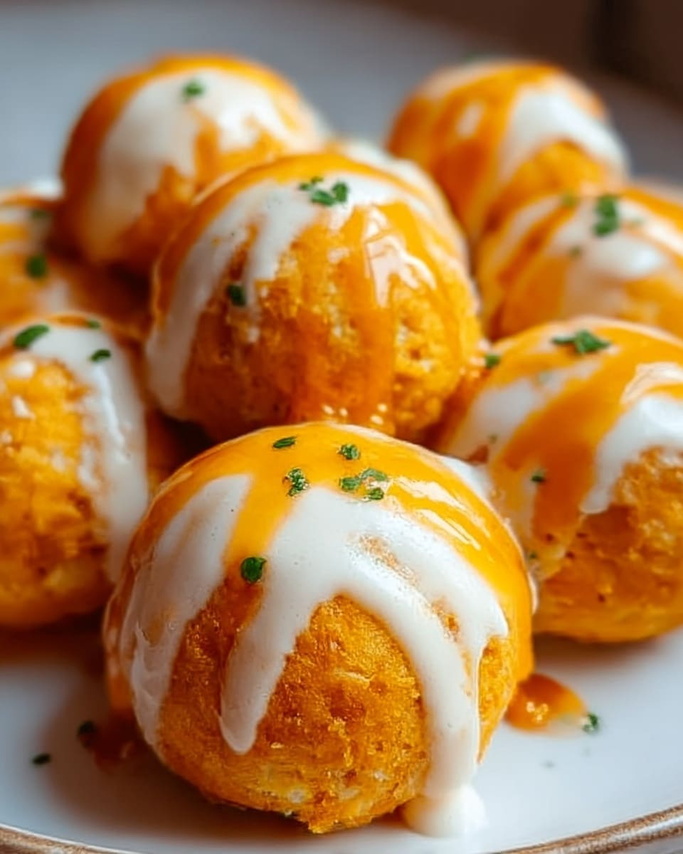 Cheesy Buffalo Ranch Chicken Bombs Recipe - Recipe Image
