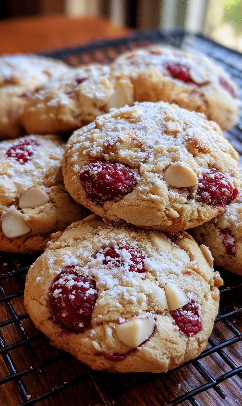 Raspberry Chocolate Chip Cookies Recipe - Recipe Image
