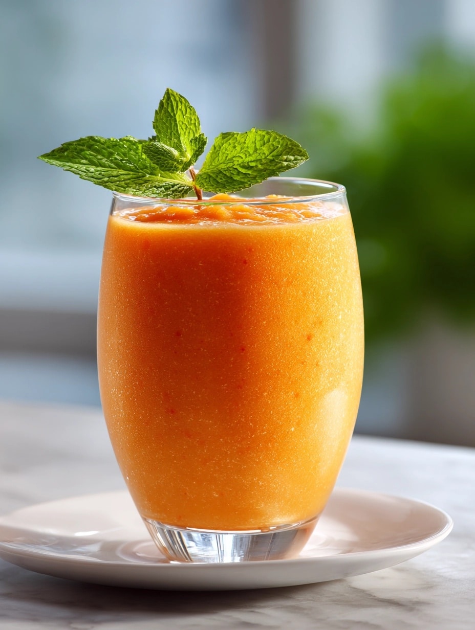 CBD Orange Peach Smoothie Recipe - Recipe Image