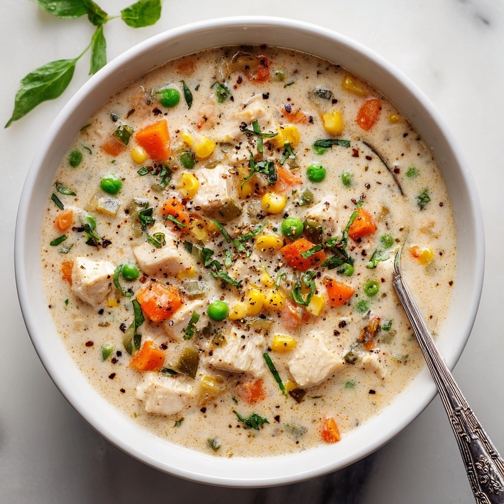 Slow Cooker Chicken Pot Pie Soup Recipe