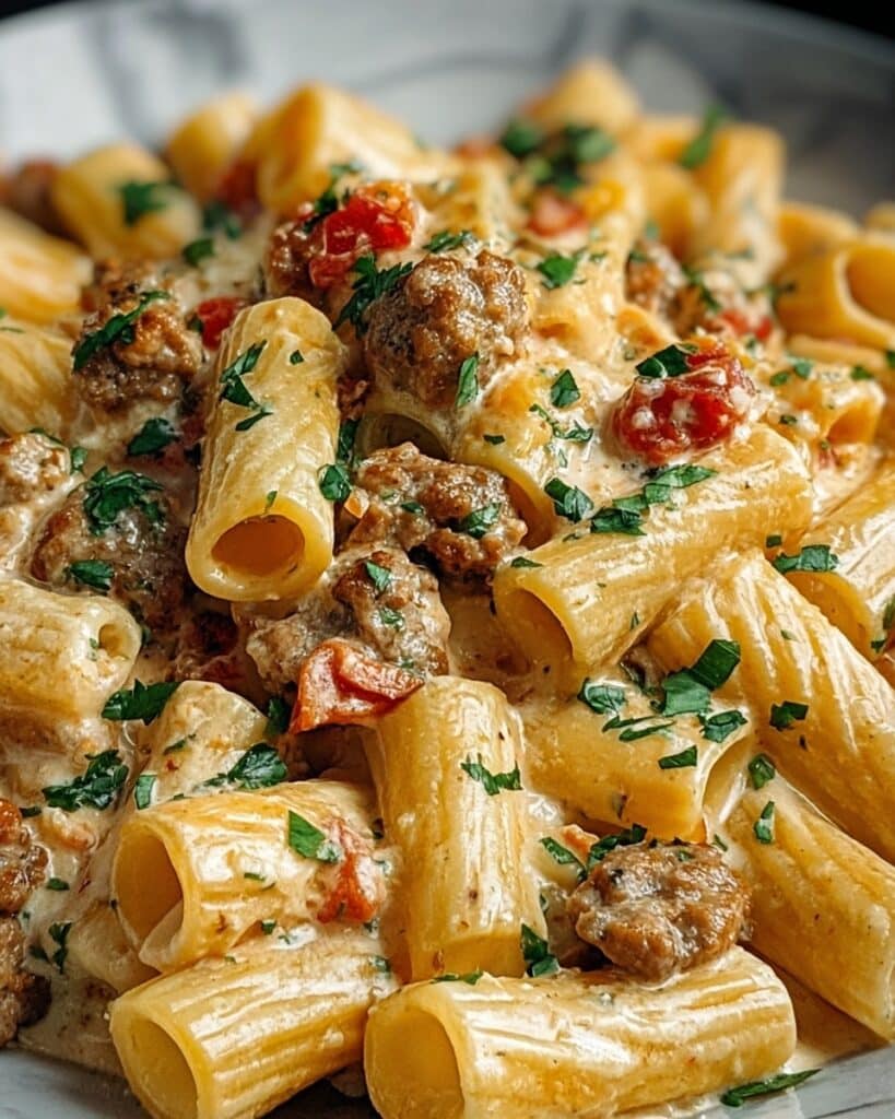 Creamy Italian Sausage Rigatoni Recipe