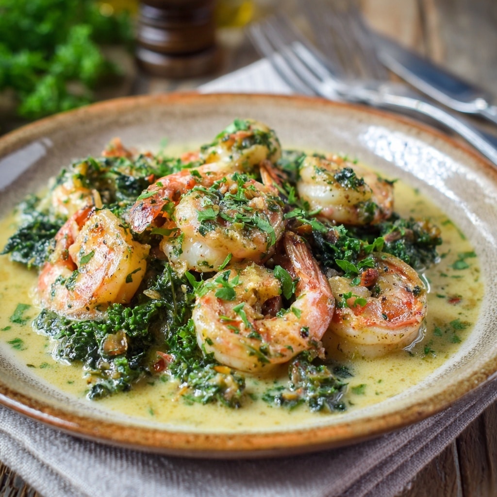 Creamy Garlic Shrimp Over Mashed Potatoes Recipe - Recipe Image
