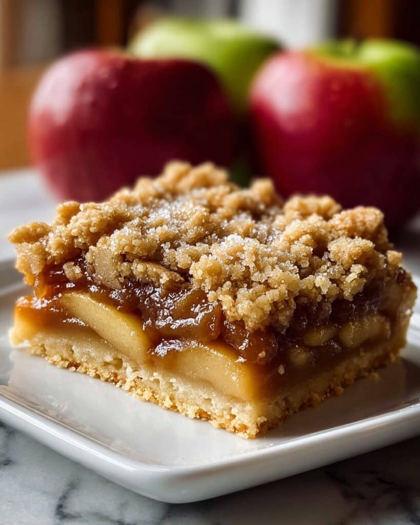 Caramel Apple Crumble Bars Recipe