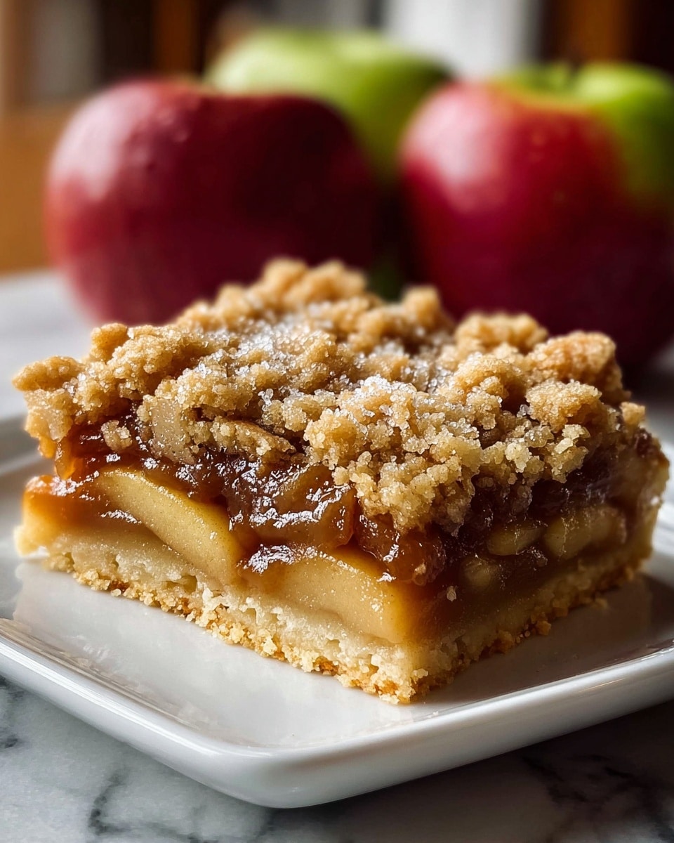 Caramel Apple Crumble Bars Recipe