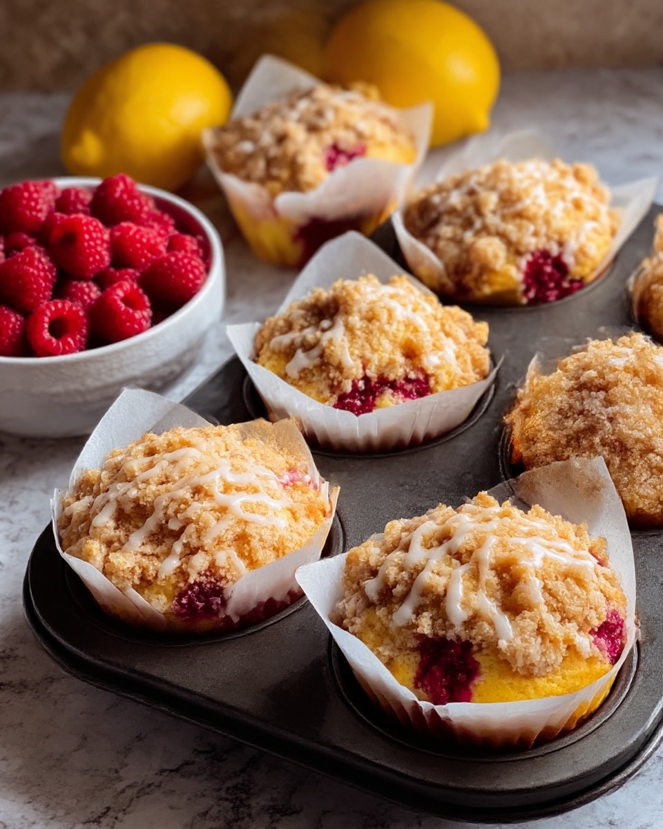 Lemon Raspberry White Chocolate Muffins Recipe