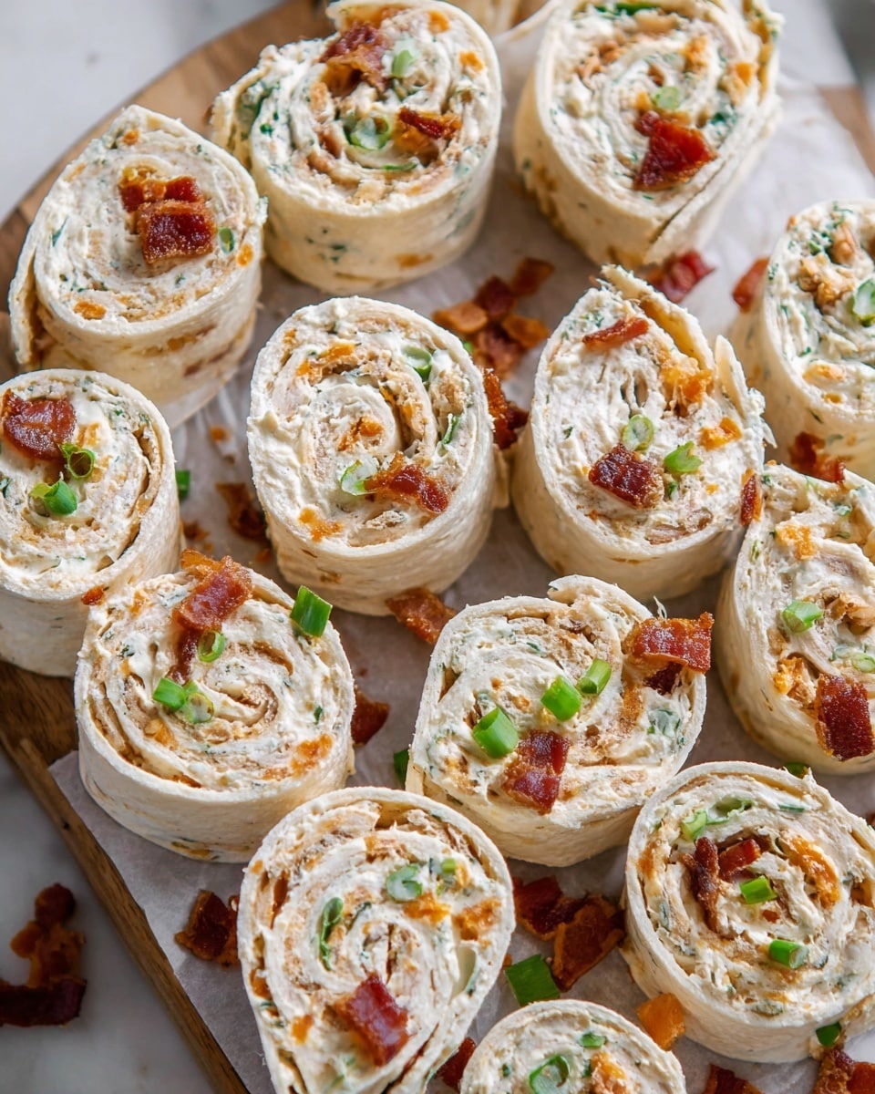 Chicken Bacon Ranch Pinwheels Recipe - Recipe Image