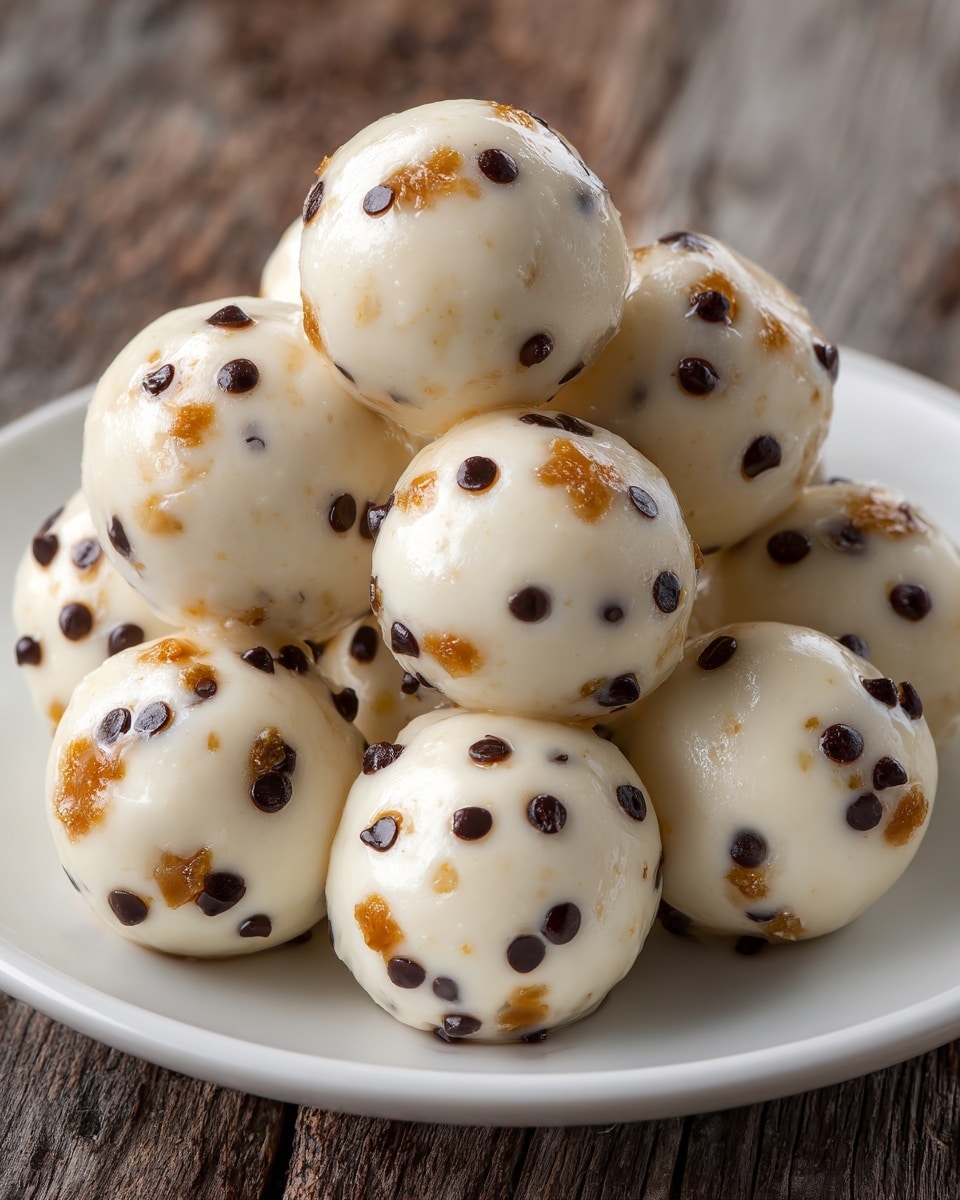 Frozen Greek Yogurt Peanut Butter Bites with Chocolate Chips Recipe - Recipe Image