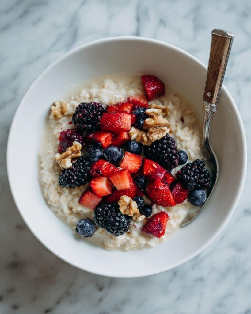 Air Fryer Oatmeal with Cinnamon and Fresh Fruits Recipe