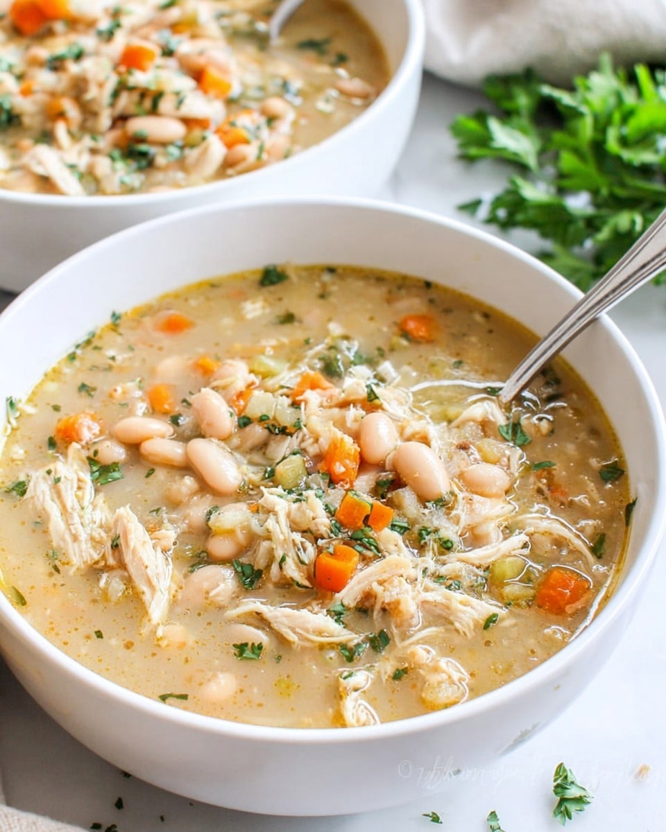 Homestyle Leftover Turkey Bean Soup Recipe - Recipe Image