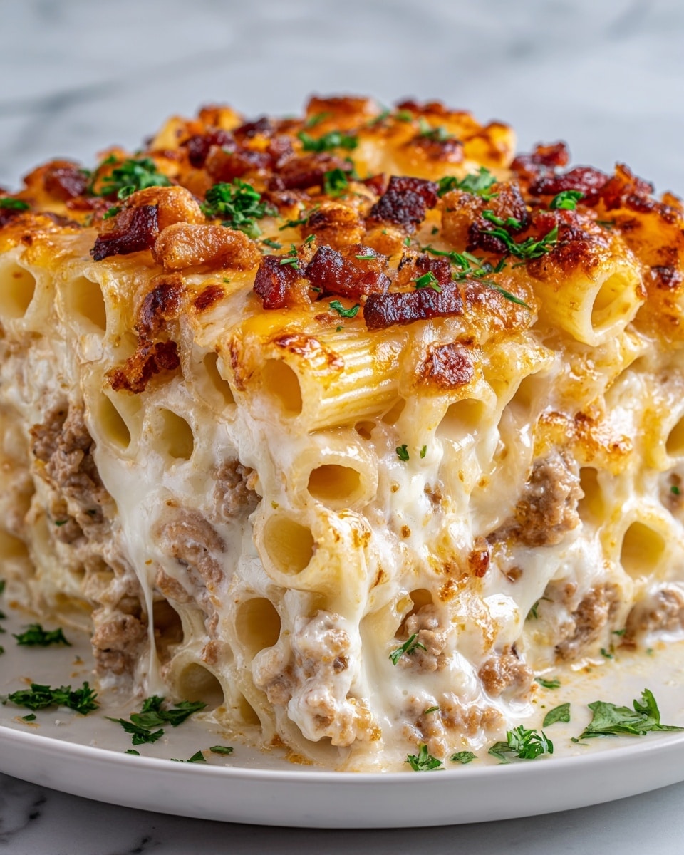 Cheesy Chicken Spaghetti Casserole Recipe - Recipe Image