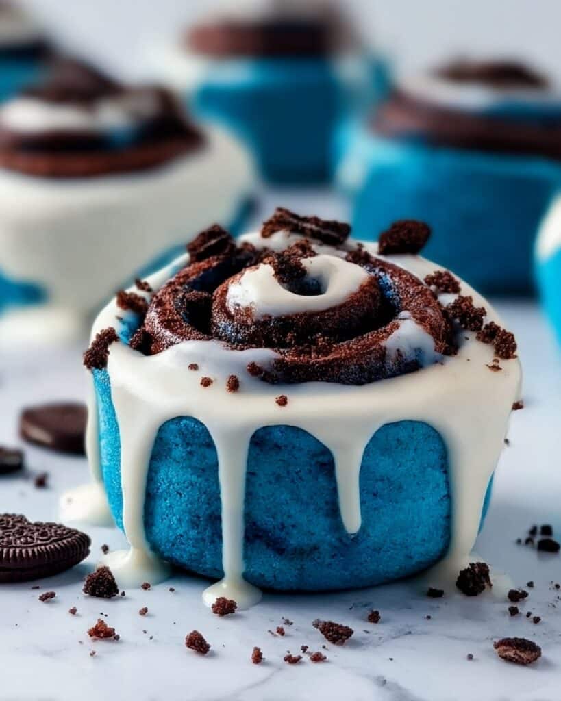 Cookie Monster Cinnamon Rolls Recipe