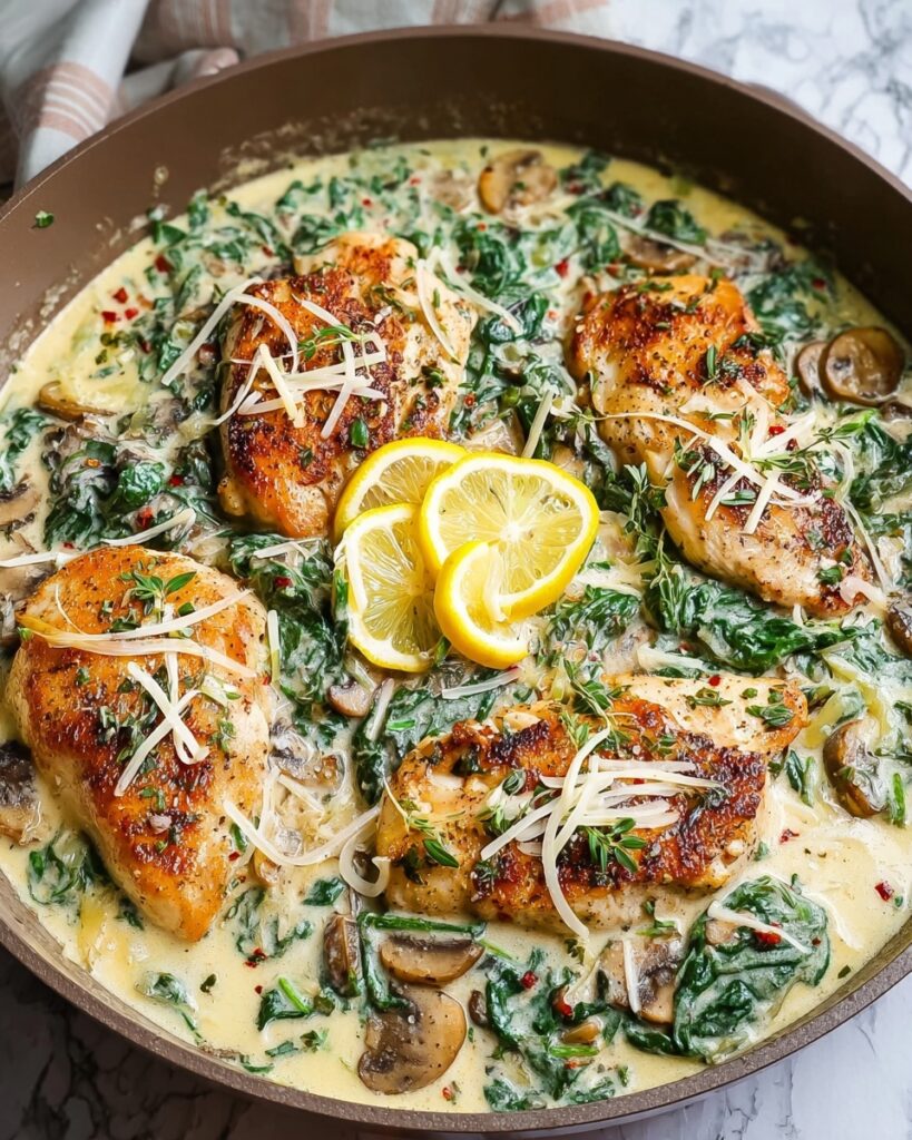 Creamy Mediterranean Chicken Skillet Recipe
