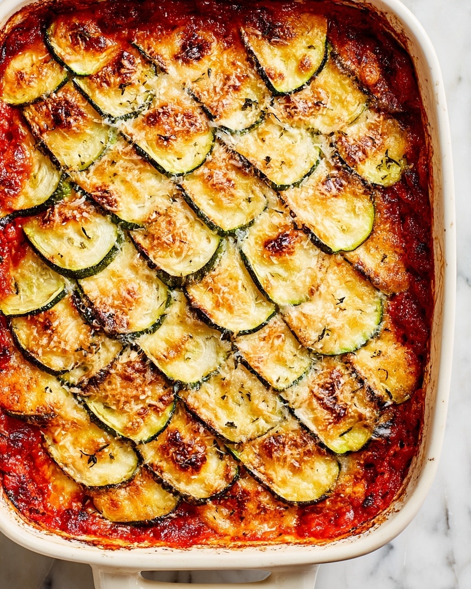 Zucchini Lattice Lasagna Recipe - Recipe Image