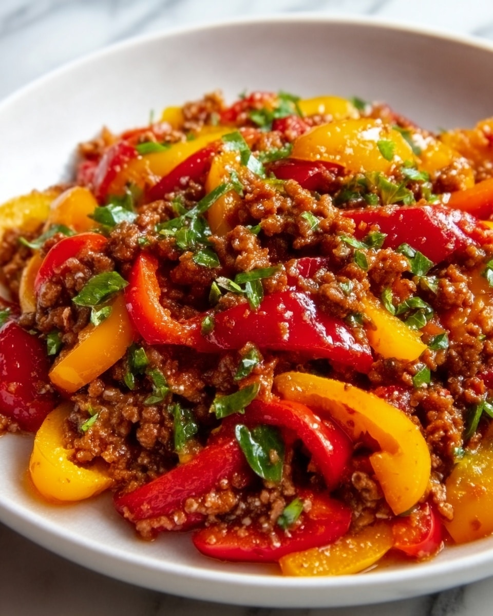 Ground Turkey and Peppers Stir-Fry Recipe - Recipe Image