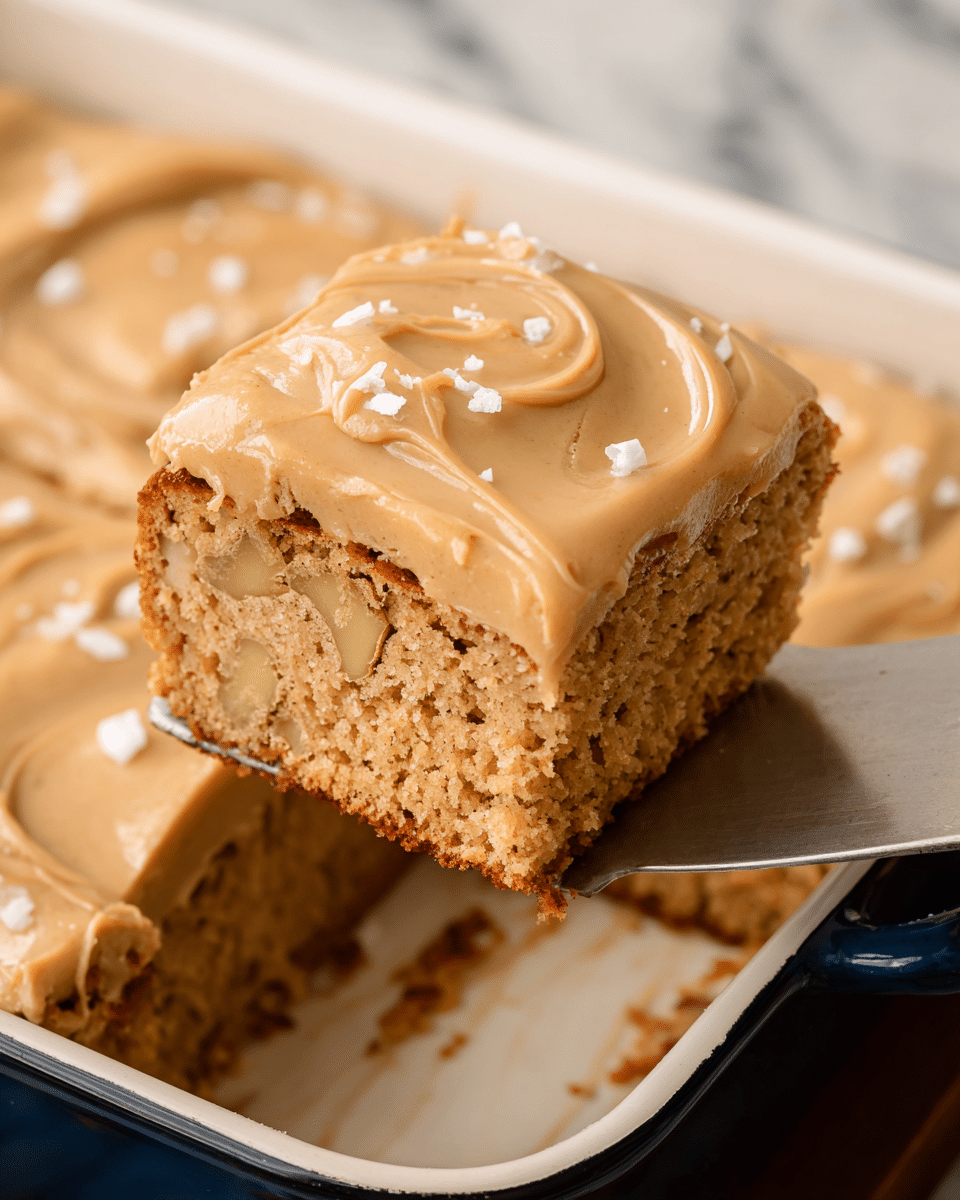 Caramel Apple Sheet Cake Recipe