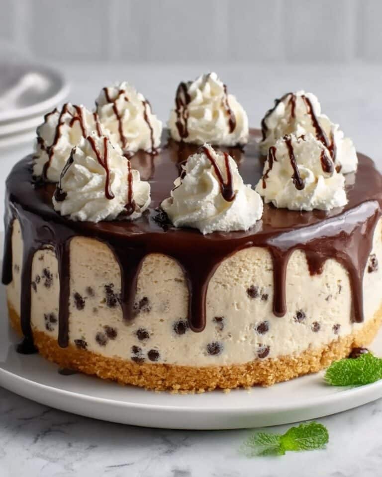 Decadent No Bake Cookie Dough Cheesecake Recipe