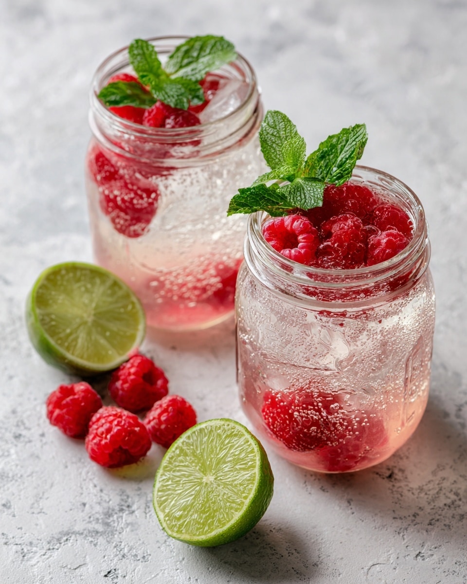 Refreshing Raspberry Mojito Cocktail Recipe - Recipe Image