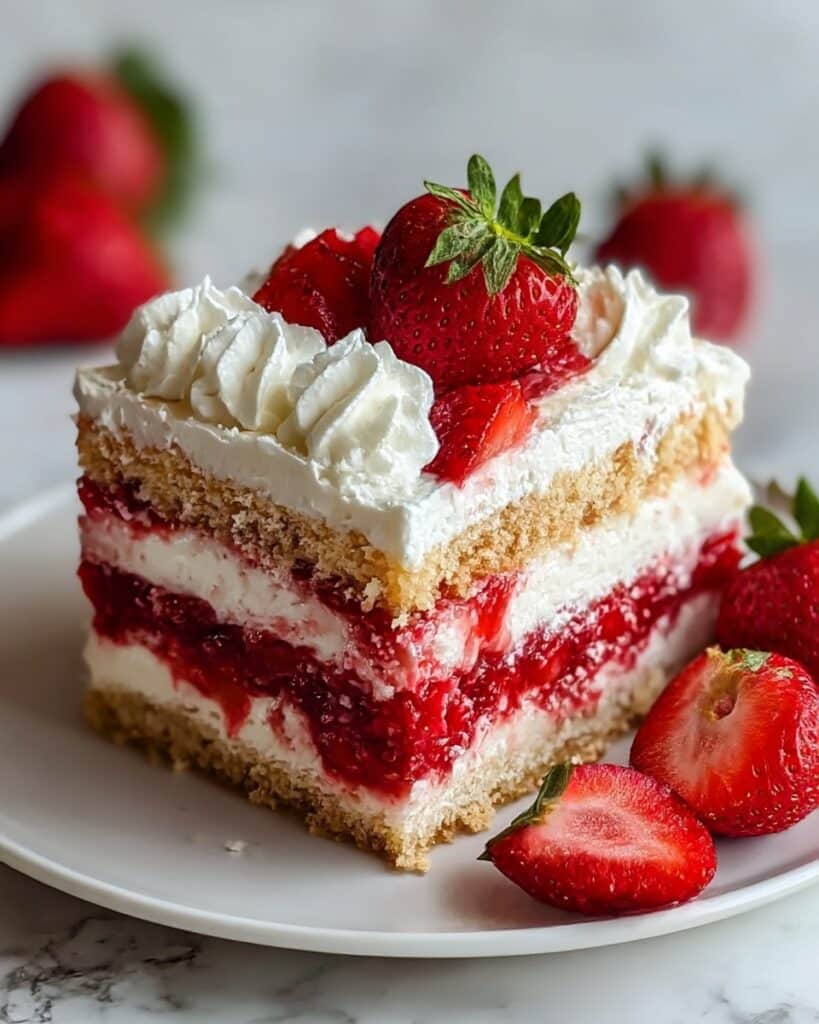Strawberry Earthquake Cake Recipe