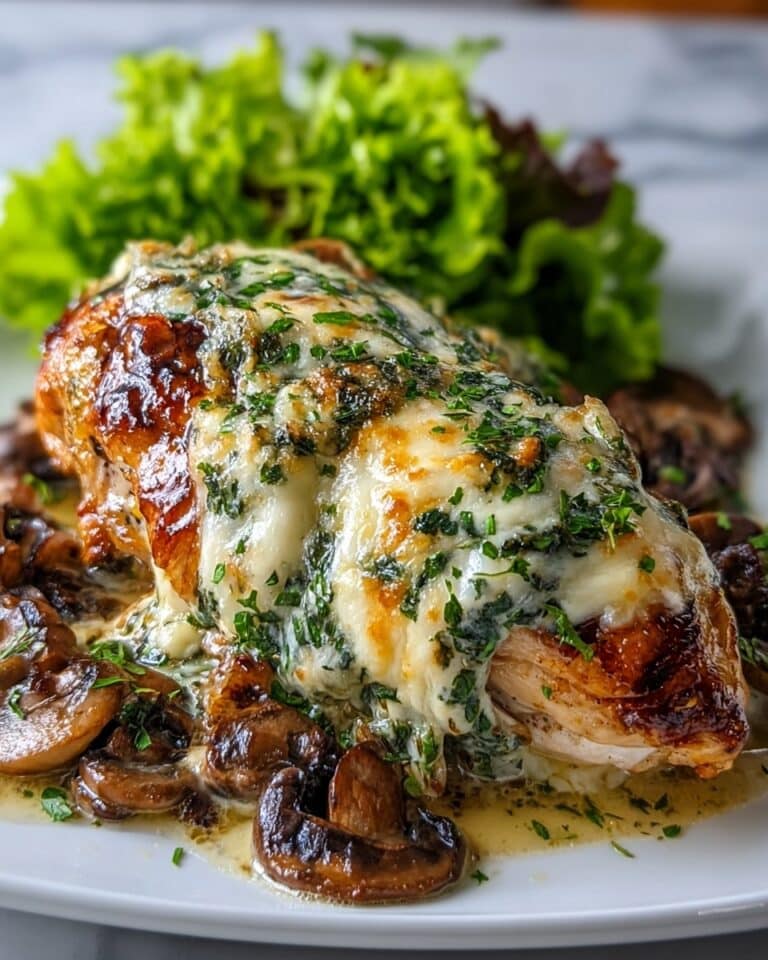 Cheesy Garlic Butter Mushroom Stuffed Chicken: A Juicy Delight Recipe