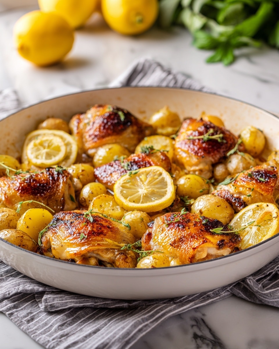 Lemon Herb Chicken & Potatoes Recipe - Recipe Image
