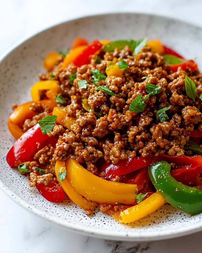 Ground Turkey and Peppers Stir-Fry Recipe